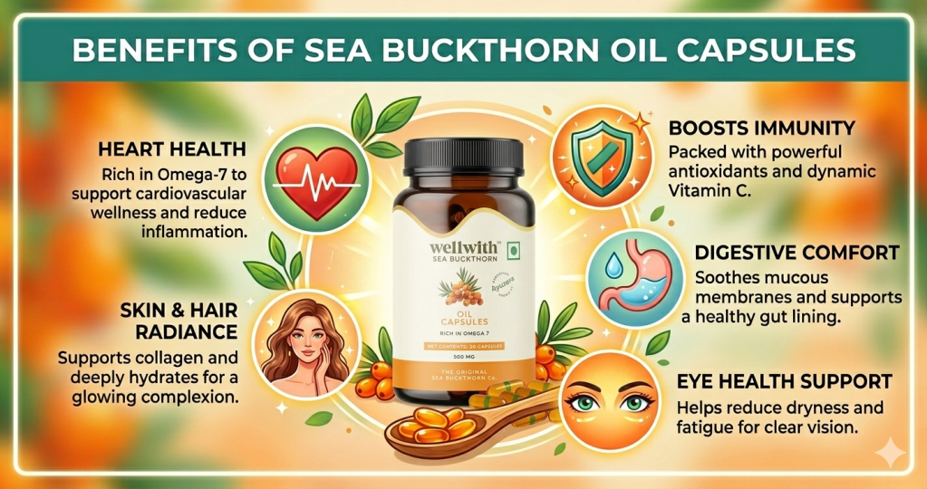 Sea Buckthorn Oil Capsules: Benefits for Skin, Immunity, and Overall&nbsp;Wellness