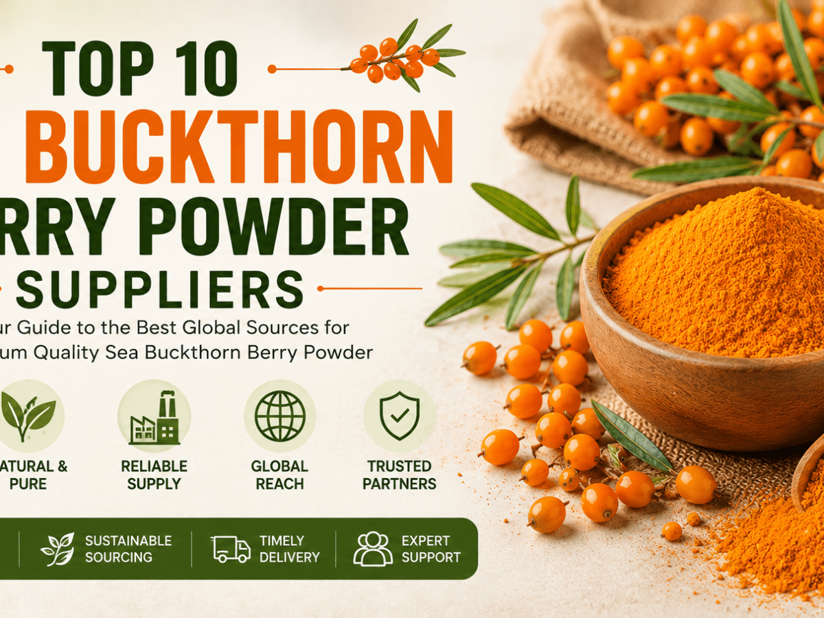 Top Sea Buckthorn Berry Powder Suppliers in&nbsp;India